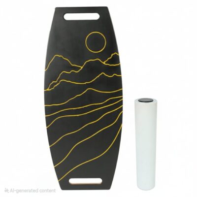 Siyah Denge Tahtası – Sörf Eğitim Tahtası – Kaykay Eğitim Tahtası – Balance Board – Roller Board - RB22