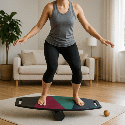 Renkli Denge Tahtası Balance Roller Board Çift Fonksiyonlu Sörf Eğitim Tahtası Kaykay Eğitim Tahtası 73 x 31 CM – RB03