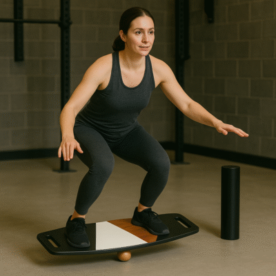 Renkli Denge Tahtası Balance Roller Board Çift Fonksiyonlu Sörf Eğitim Tahtası Kaykay Eğitim Tahtası 73 x 31 CM – RB09