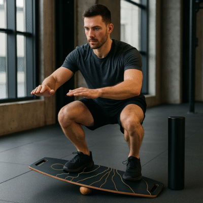 Siyah Denge Tahtası Balance Roller Board Çift Fonksiyonlu Sörf Eğitim Tahtası Kaykay Eğitim Tahtası 73 x 31 CM – RB21